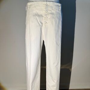 Sundance, Gillian Pants, button fly, white, Size 4